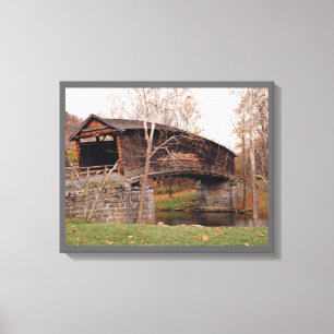 Covered Bridge Leinwanddruck