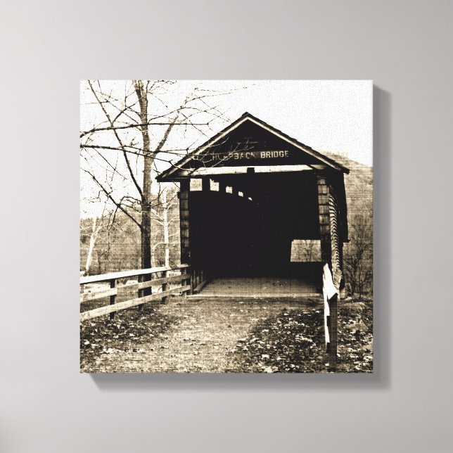 Covered Bridge Leinwanddruck (Vorderseite)