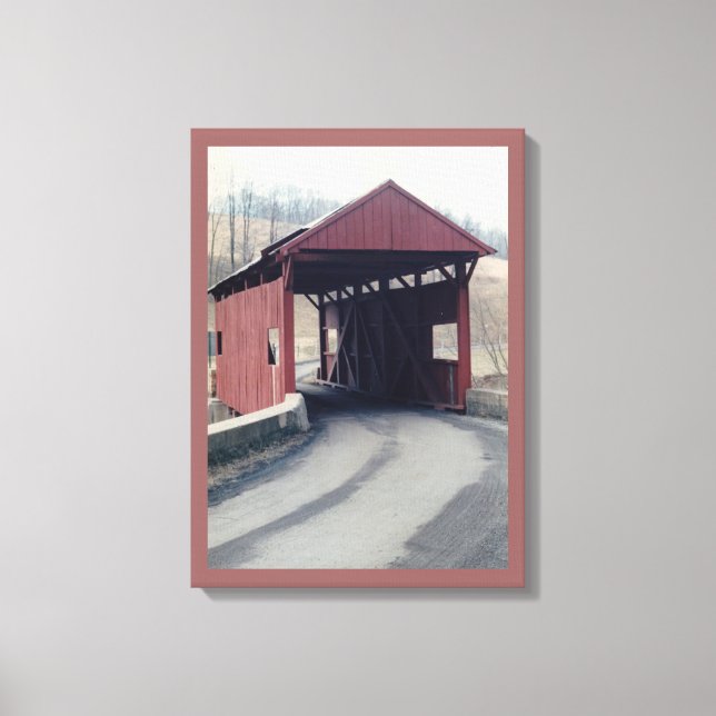 Covered Bridge Leinwanddruck (Vorderseite)