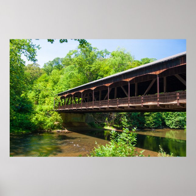 Covered Bridge, Mohican Staat Park, Ohio Poster (Vorne)