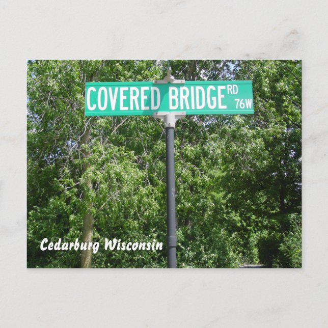 Covered Bridge Park Postkarte (Vorderseite)