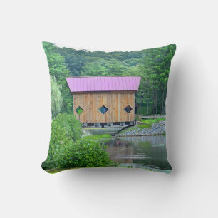 Covered Bridge Pillow Kissen