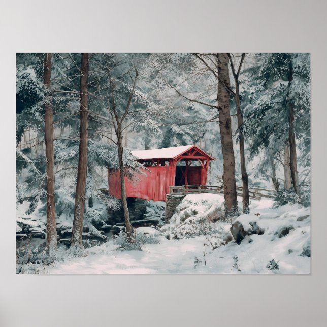 Covered Bridge Poster (Vorne)