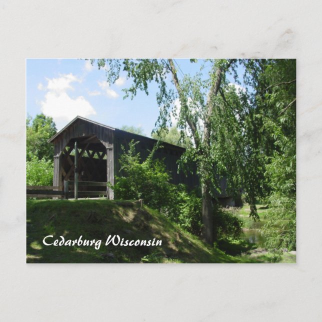 Covered Bridge Postkarte (Vorderseite)