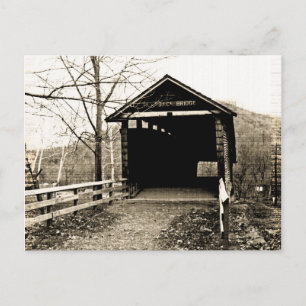 Covered Bridge Postkarte