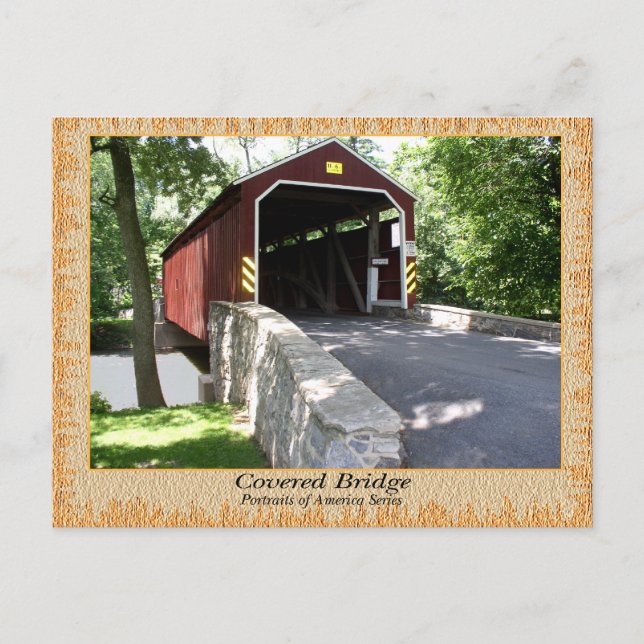 Covered Bridge Postkarte (Vorderseite)