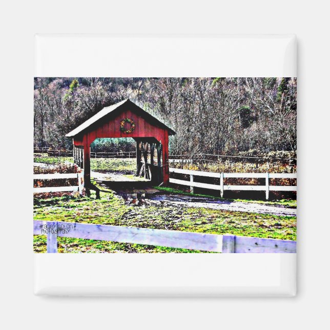 Covered Bridge - Stowe, Vermont Magnet (Vorne)