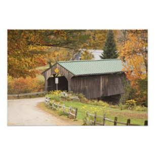 Covered bridge, Vermont, USA Fotodruck