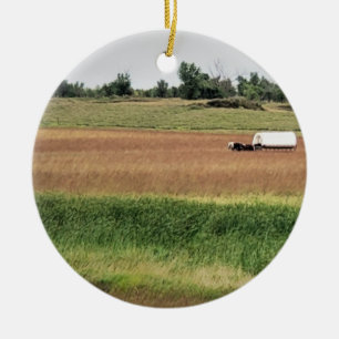 Covered Wagon bei Laura Ingalls Wilder Homestead Keramik Ornament