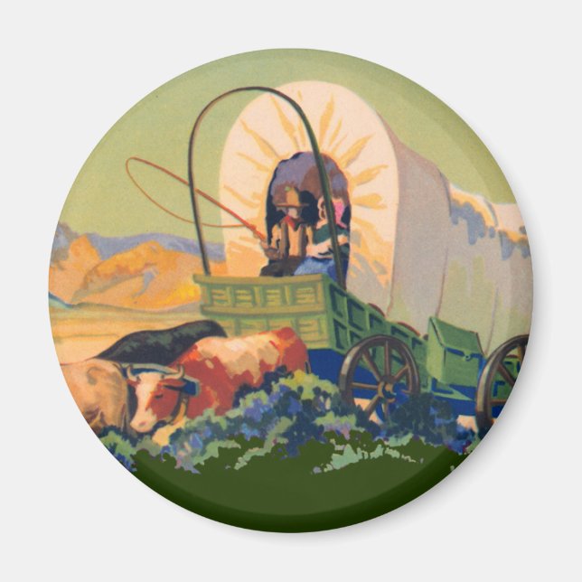 Covered Wagon Magnet (Vorne)