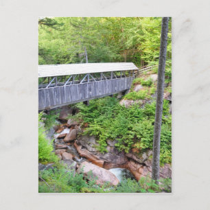 Covered Wooden Bridge Sentinel Pine Postkarte