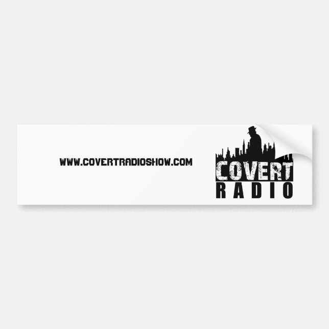 CovertR, www.covertradioshow.com Autoaufkleber (Vorne)