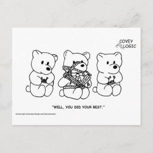 Covey Logic "Do Your Best" Postcard Postkarte