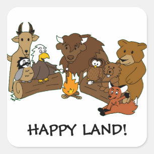 Covey-Logik-Aufkleber Quadratischer Aufkleber