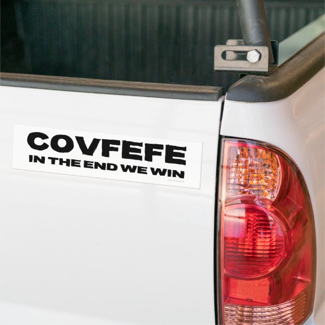 COVFEFE - AM ENDE GEWINNEN WIR Autoaufkleber (Auf Lkw)