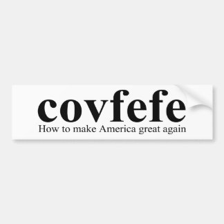 Covfefe Definition Trump Autoaufkleber
