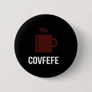 Covfefe-Kaffee Präsident Donald Trump Meme Button