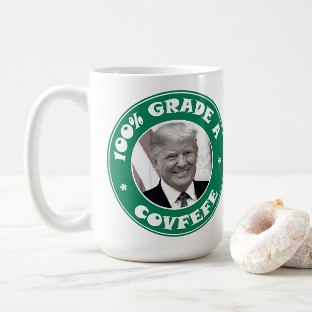 Covfefe Kaffeetasse (Mit Donut)