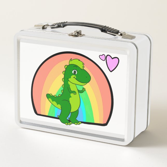 Covi der Dinosaurier, Regenbogen NHS Lunchbox (Vorderseite)