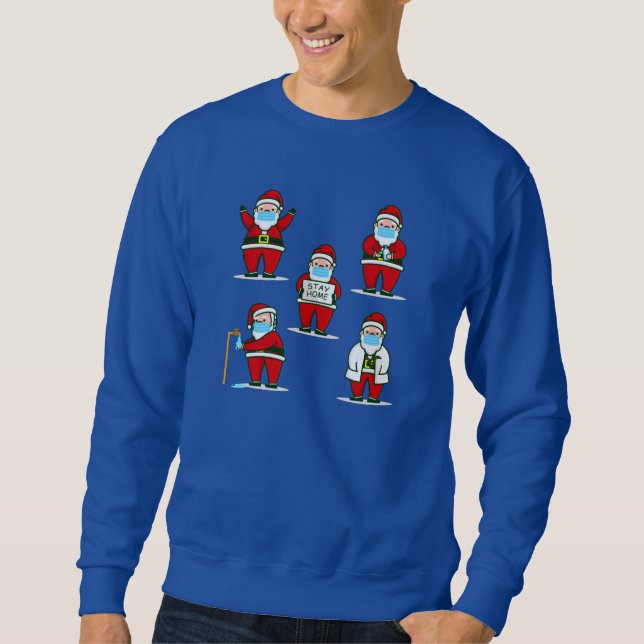 covianische Weihnachten Gesichtsmaske Arzt Sweatshirt (Vorderseite)