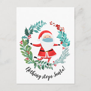 covid19 2020 nichts hält Weihnachtsbaum Postkarte