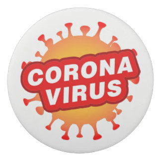 Covid19 Eraser CoronaVirus Struktur Text rund Radiergummi