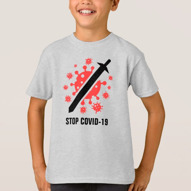 COVID-19 Boys T-Shirt (Vorderseite)