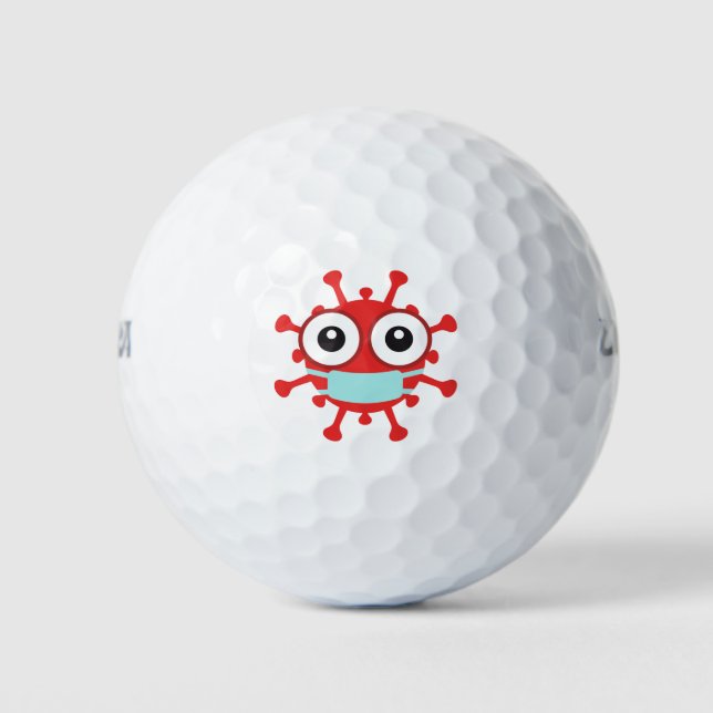 Covid 19 Coronavirus Golfball (Vorderseite)