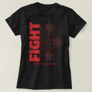 COVID-19 Erfahrung, Kampf, Schwarz & Rot, Virus T-Shirt