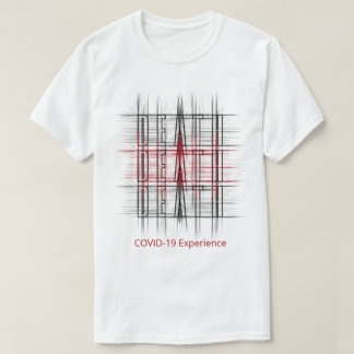 COVID-19 Erfahrung, Pandemie, Tod, Rot und Schwarz T-Shirt