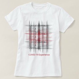 COVID-19 Erfahrung, Tod, Pandemie, Rot und Schwarz T-Shirt