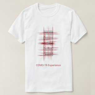 COVID-19 Erfahrung, Virus, Tod, Rot und Schwarz T-Shirt