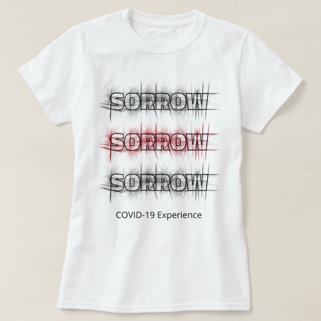 COVID-19 Erlebnis, angepasste Schwarzvirus-Sorgfal T-Shirt (Design vorne)