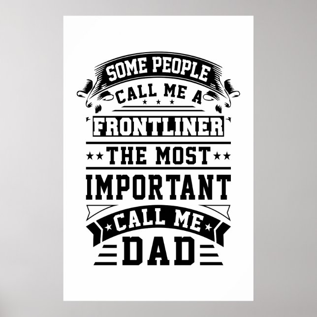 COVID 19 Frontliner Geschenk, das einige Leute mic Poster (Vorne)