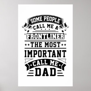 COVID 19 Frontliner-Geschenk. Einige Leute nennen Poster