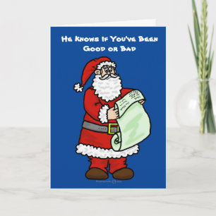 COVID-19 Gute oder schlechte Weihnachtskarte Karte