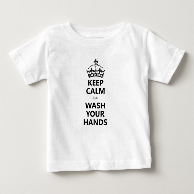 covid-19 keep calm and wash your hands-t-shirt baby t-shirt (Vorderseite)