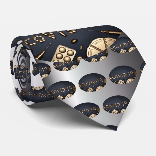Covid-19 Krawatte (Gerollt)
