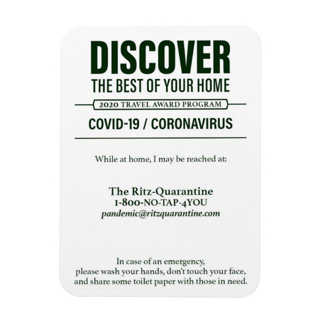 Covid 19 Magnet / Version 2 (Vertikal)