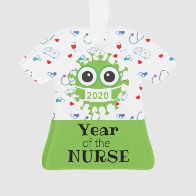 Covid -19 Ornament - Nurse-Ornamente (Vorderseite)