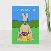 Covid 19 Osterhase in einer Facemaske