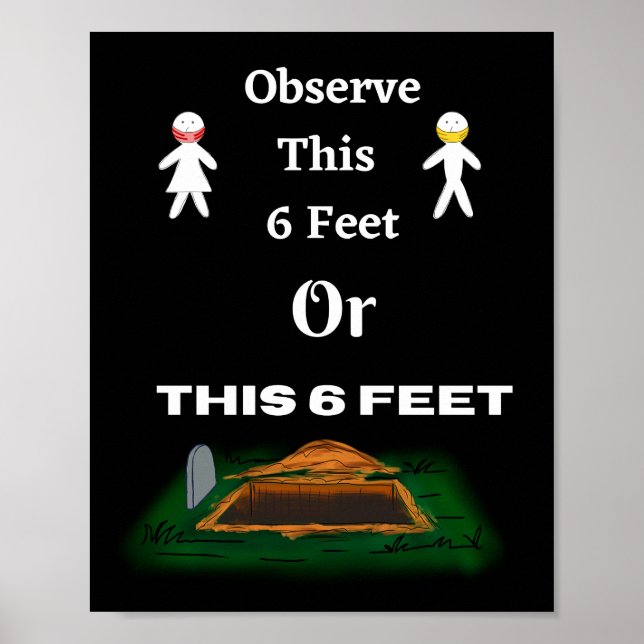 Covid-19-Plakat Poster (Vorne)