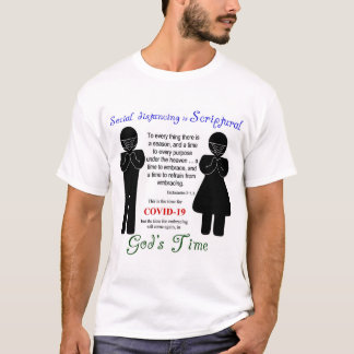 COVID-19 Soziale Distanzierung ist ein biblischer  T-Shirt