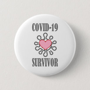 COVID-19 Survivor Corona Virus Ich überlebte Button
