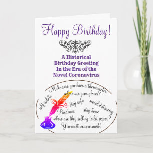 Covid-19 Time Kapsel Grußkarte Karte