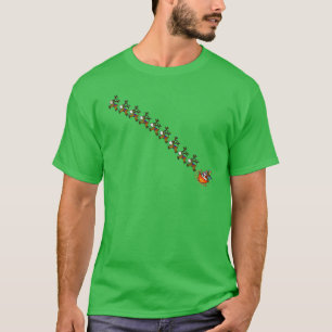 COVID-19 Weihnachtsmann & Rentiere Weihnachtsfest  T-Shirt