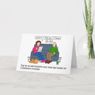 Covid 19 Zeitüberschreitung während des Cartoon be Karte