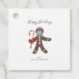 Covid Christmas Funny Face Maske Gingerbread Mann Geschenkanhänger