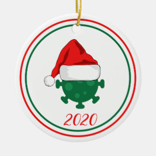 Covid Corinavirus Globale Pandemie 2020 Keramik Ornament