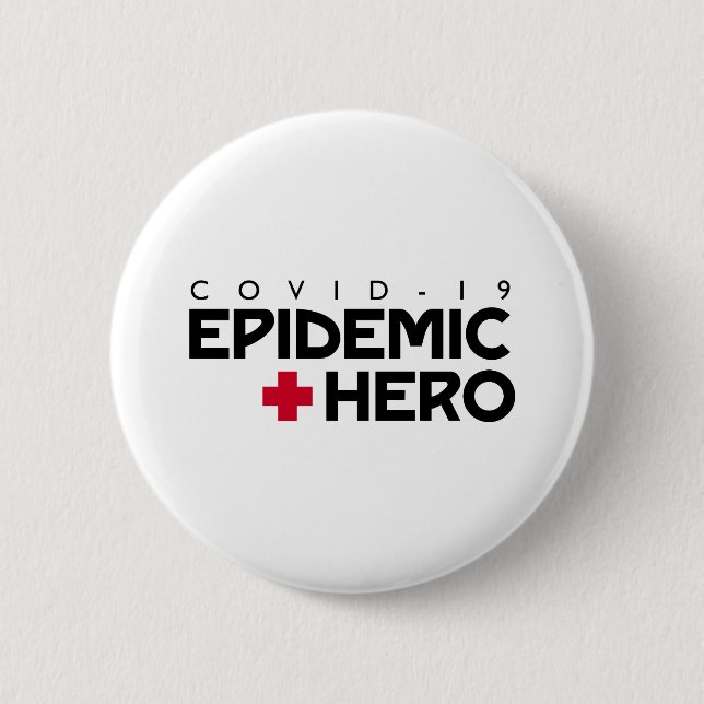 COVID Epidemic Hero Button (Vorderseite)